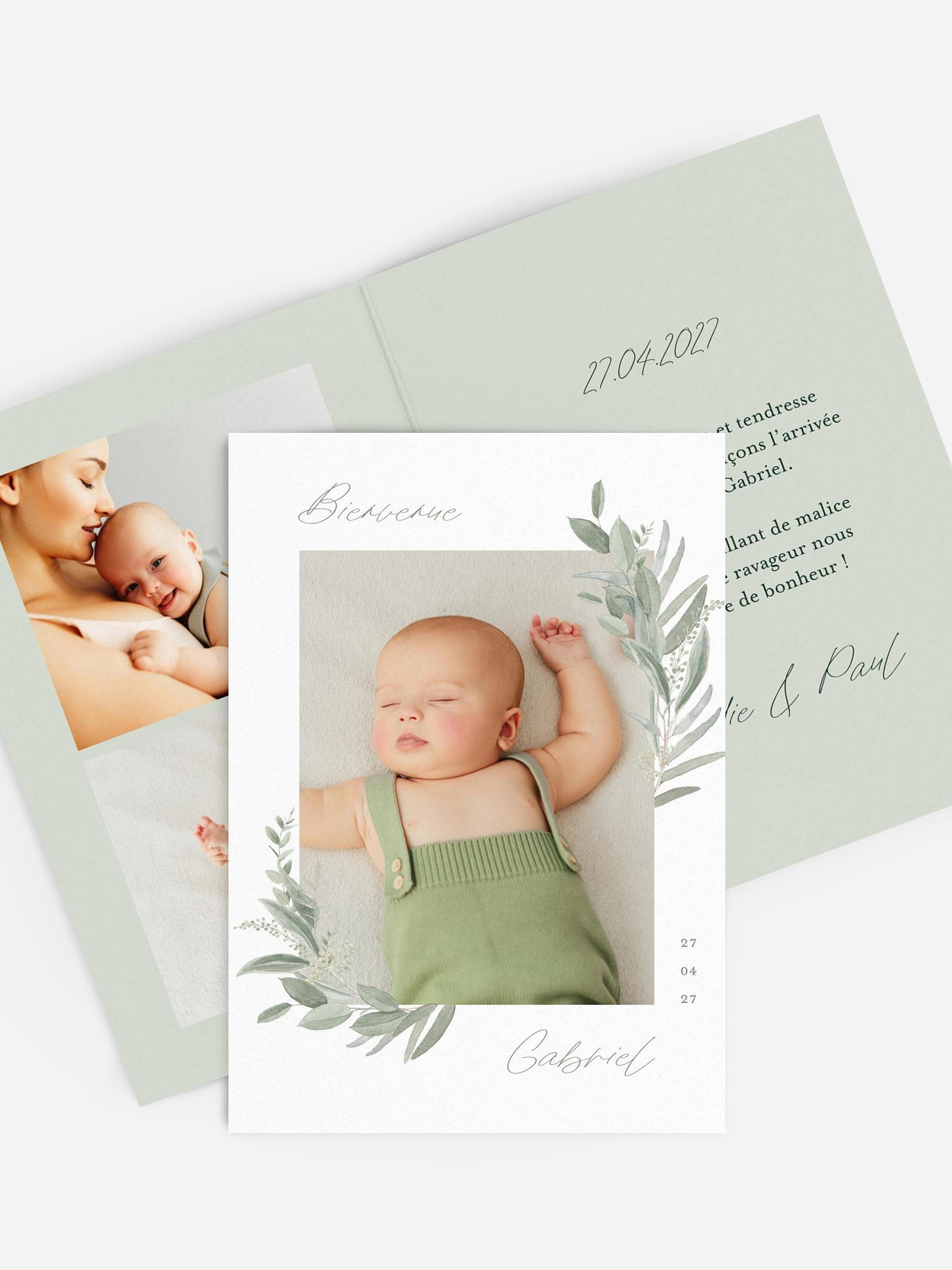 Faire-part naissance Promesse champêtre