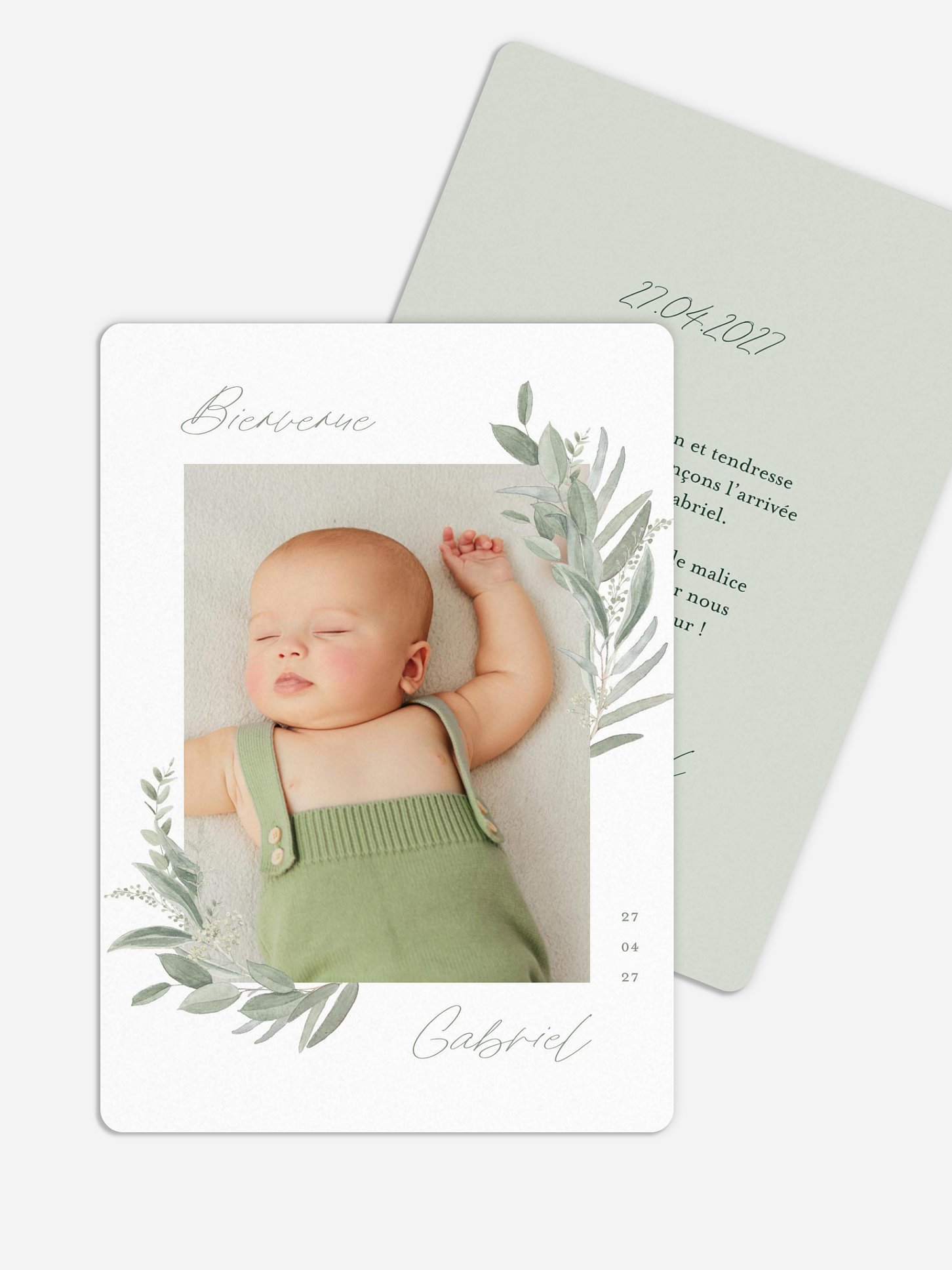 Faire-part naissance Promesse champêtre