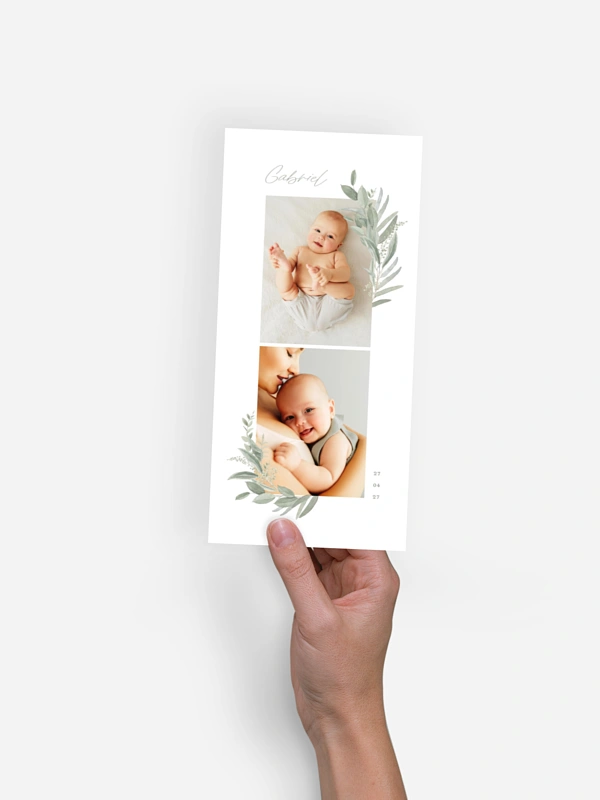 Faire-part naissance Promesse champêtre