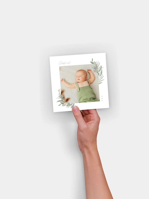 Faire-part naissance Promesse champêtre