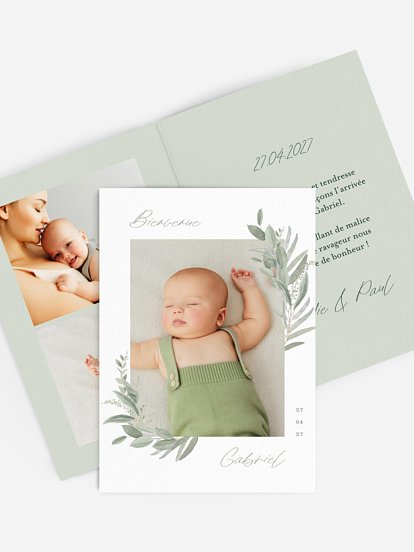 Faire-part naissance Promesse champêtre