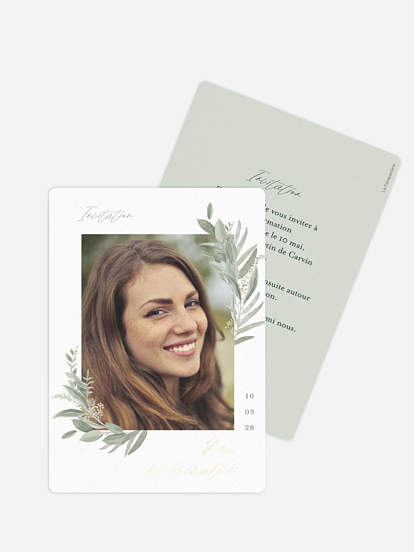 Invitation Confirmation Promesse champêtre