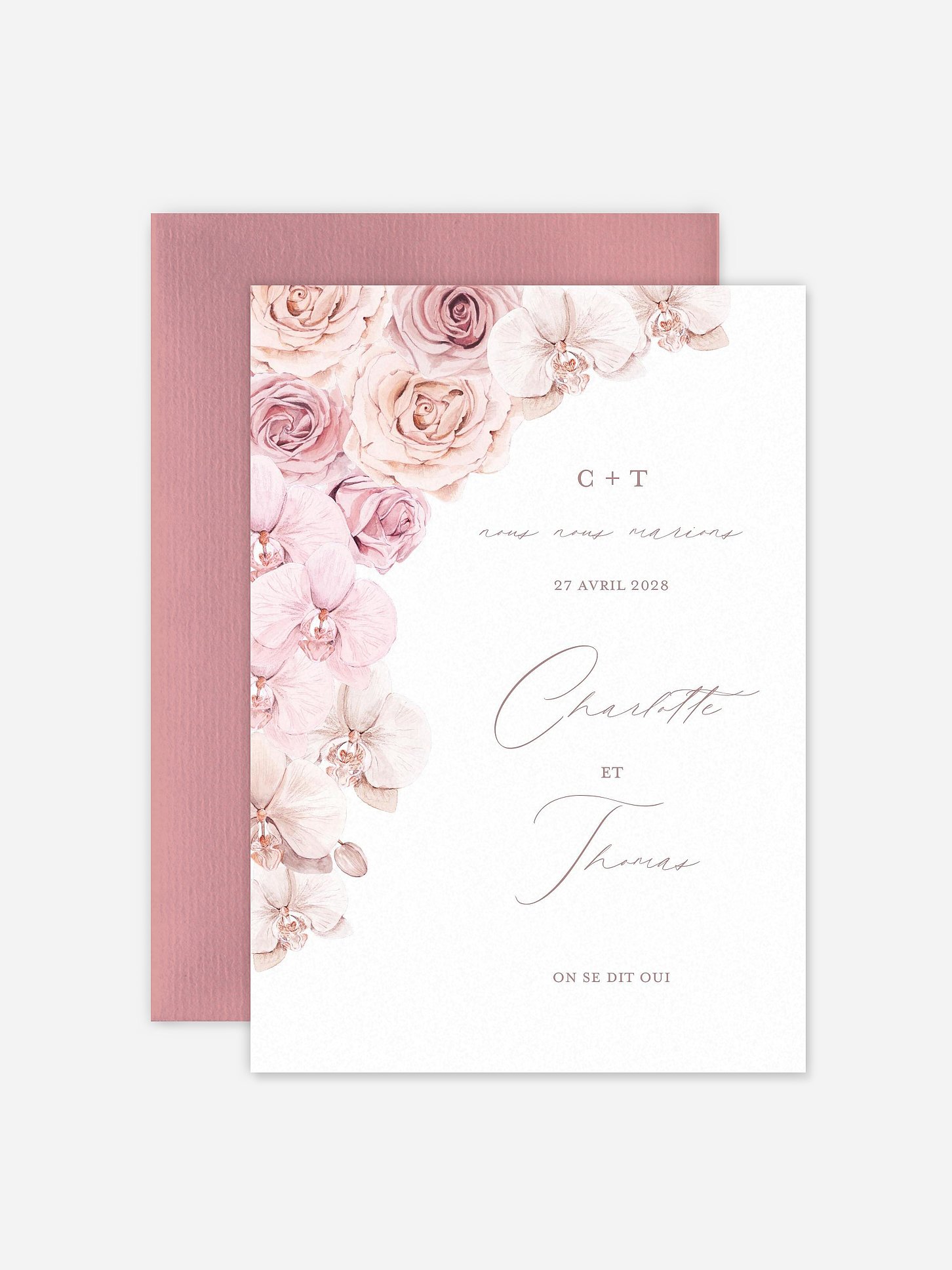 Faire-part de mariage Jardin d'orchidées