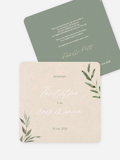 Invitation communion Green Dreams