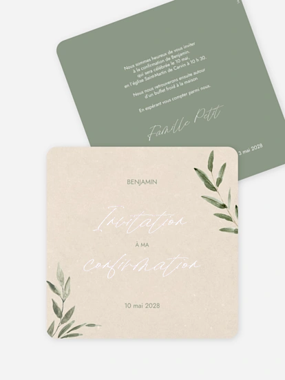 Invitation Confirmation Green Dreams