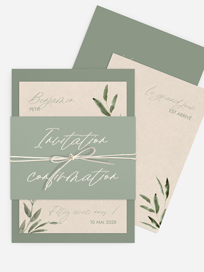 Invitation Confirmation Green Dreams