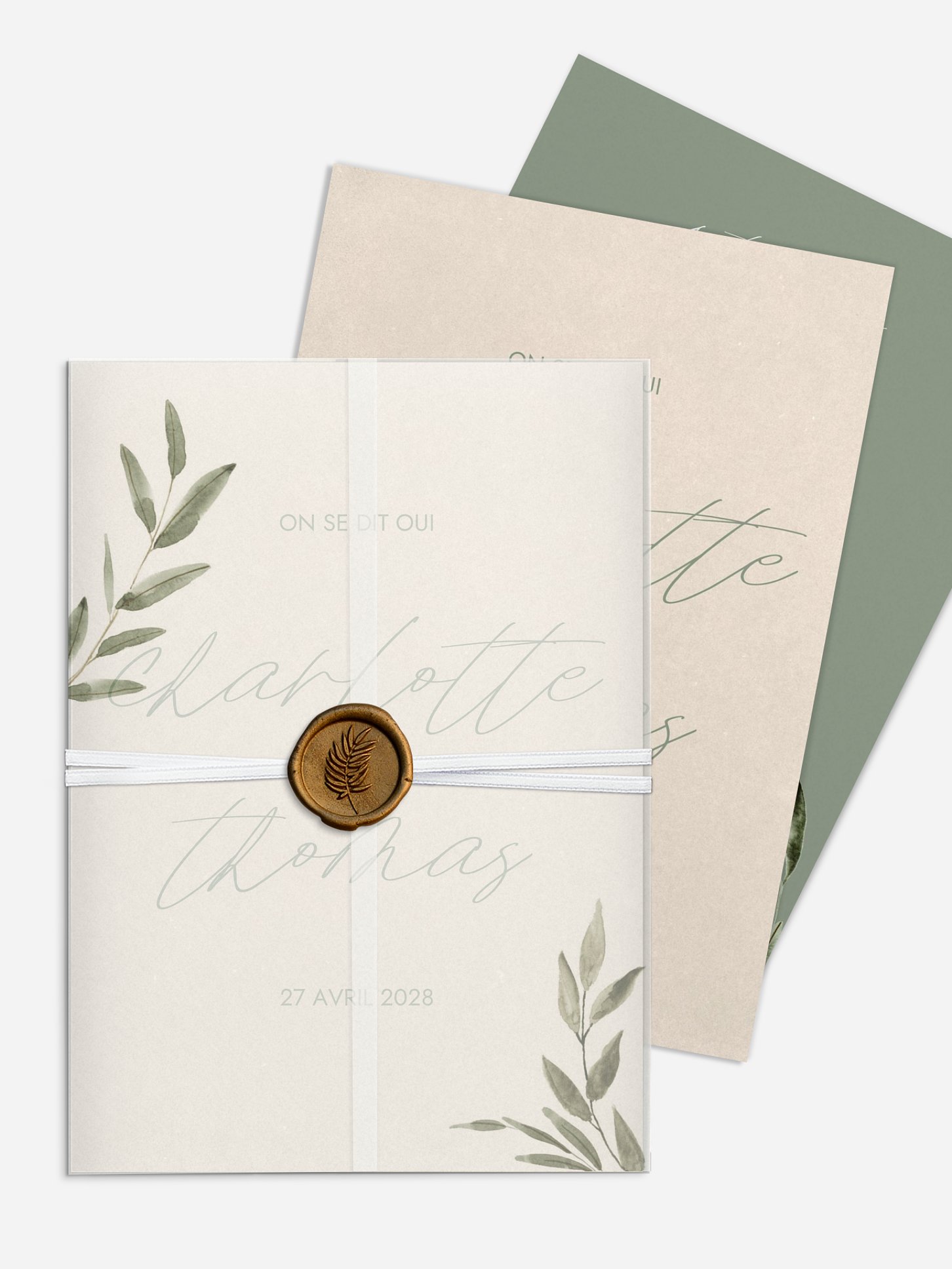 Faire-part de mariage Green Dreams