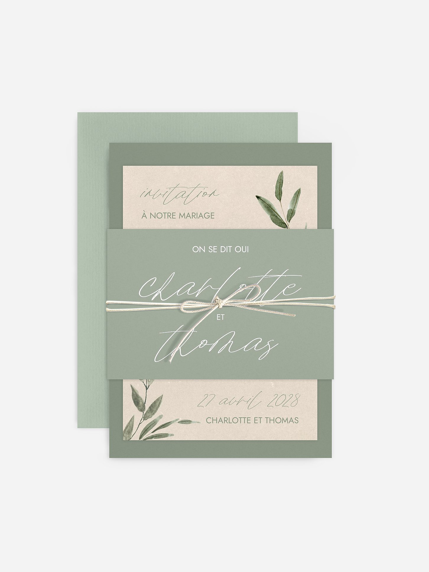 Faire-part de mariage Green Dreams