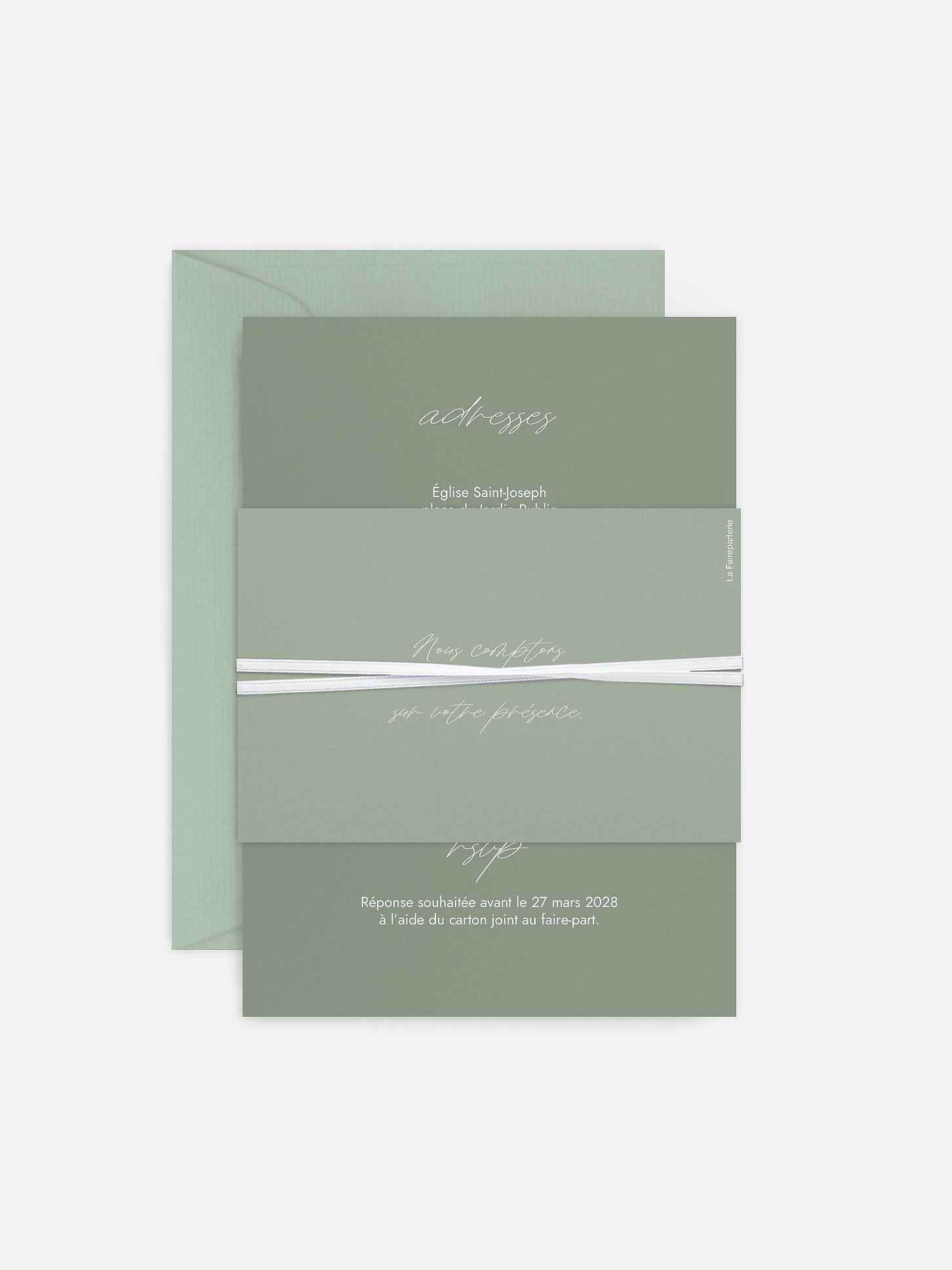 Faire-part de mariage Green Dreams