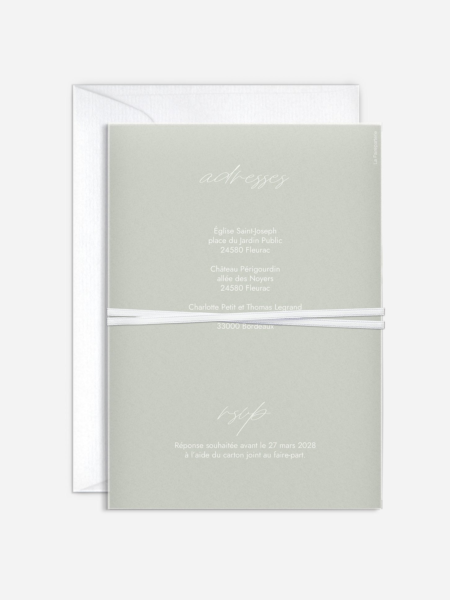 Faire-part de mariage Green Dreams