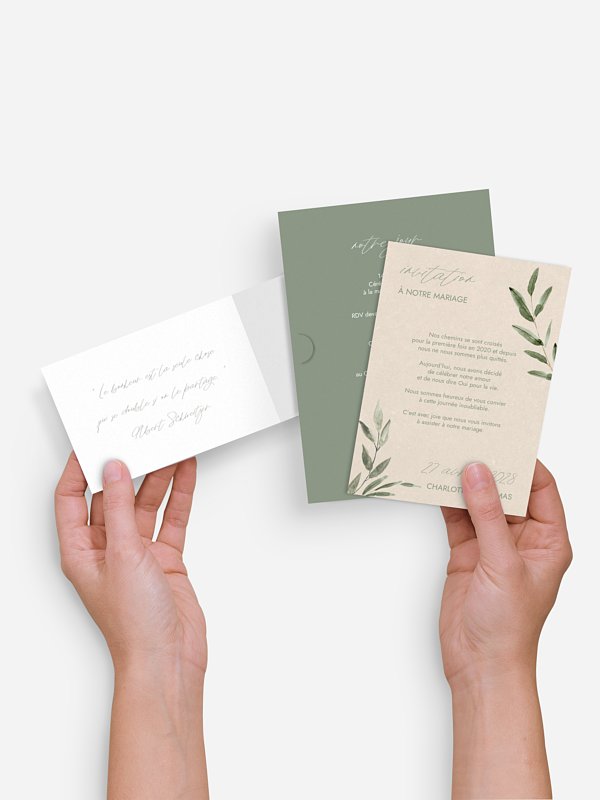 Faire-part de mariage Green Dreams