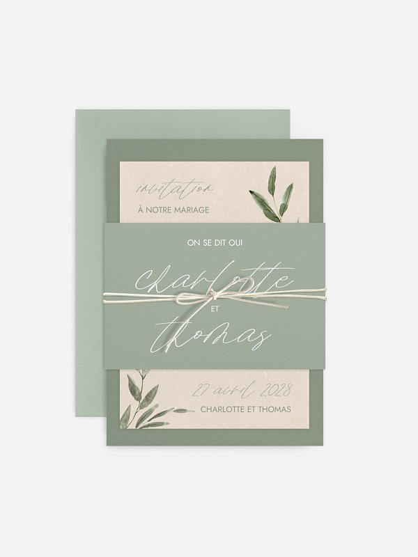 Faire-part de mariage Green Dreams