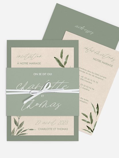 Faire-part de mariage Green Dreams