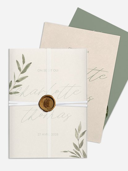 Faire-part de mariage Green Dreams