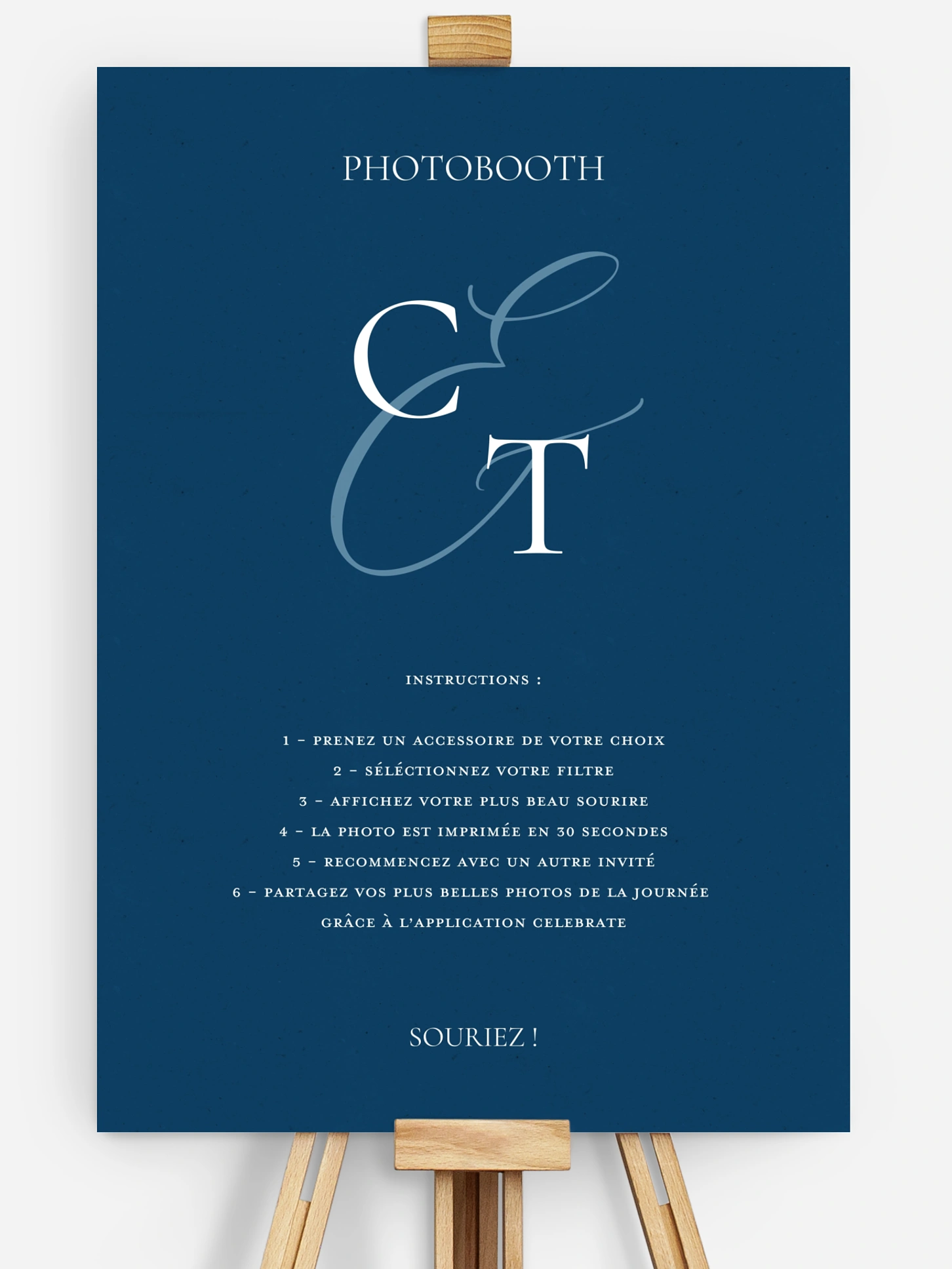 Affiche photobooth mariage Elegant Love