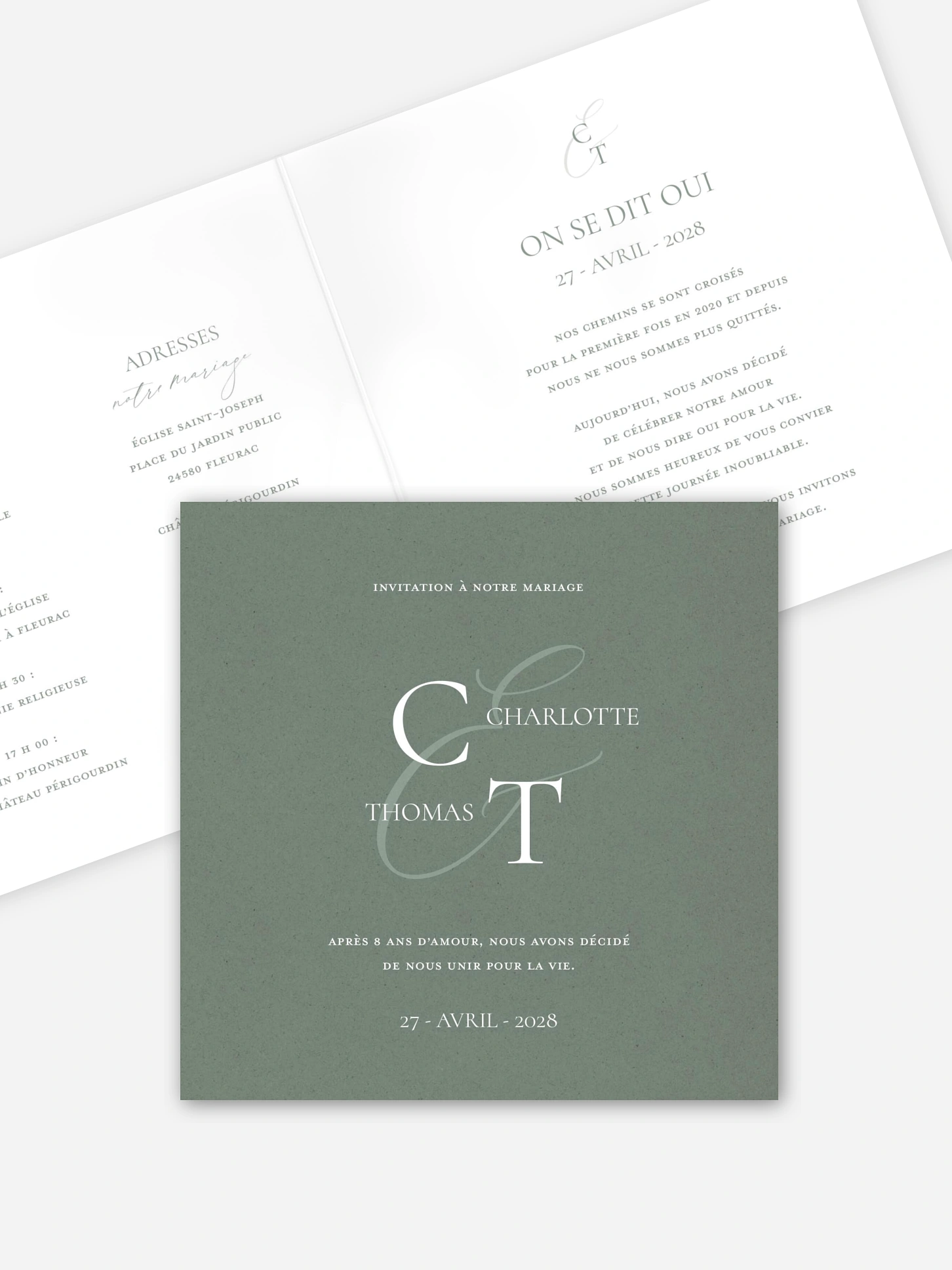 Faire-part de mariage Elegant Love