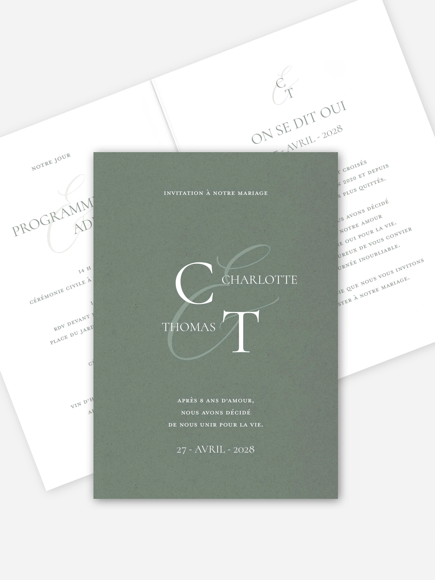 Faire-part de mariage Elegant Love