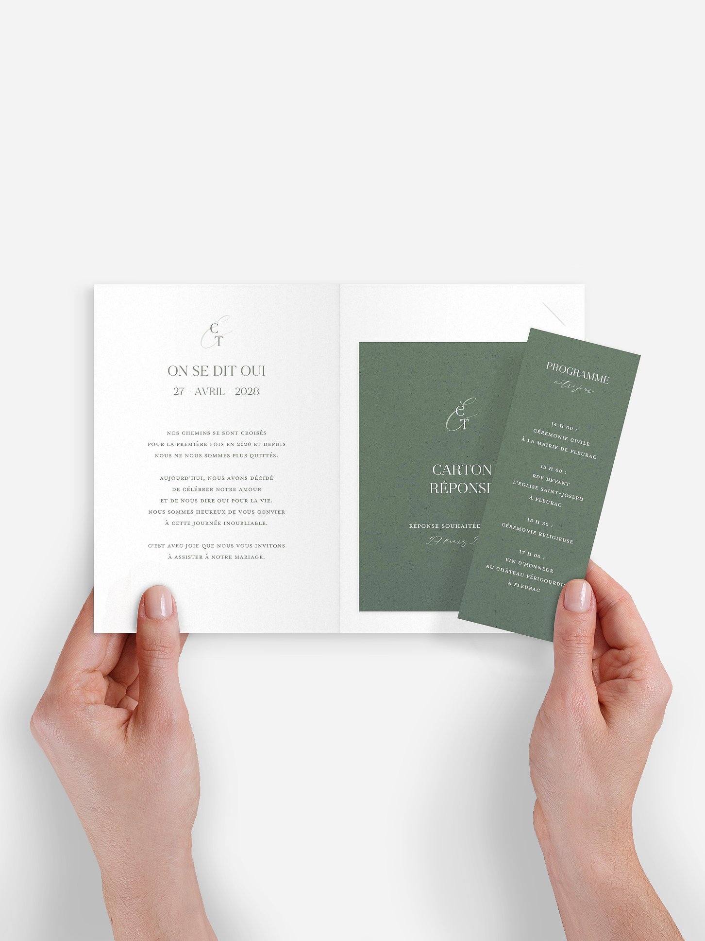 Faire-part de mariage Elegant Love