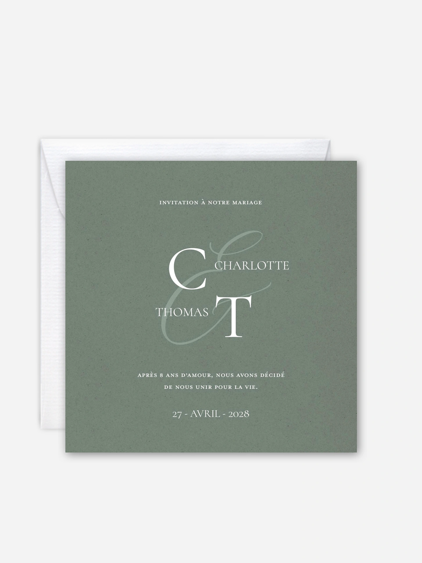 Faire-part de mariage Elegant Love