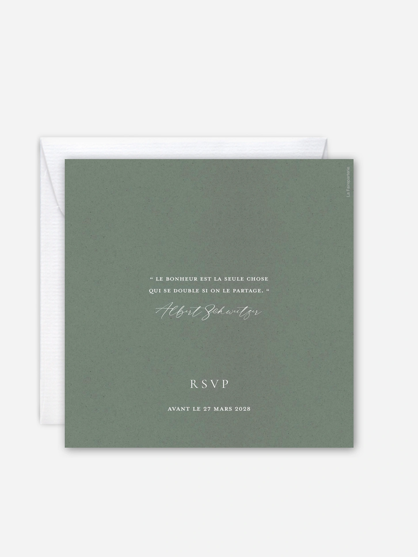 Faire-part de mariage Elegant Love