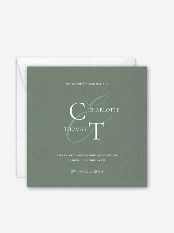 Faire-part de mariage Elegant Love