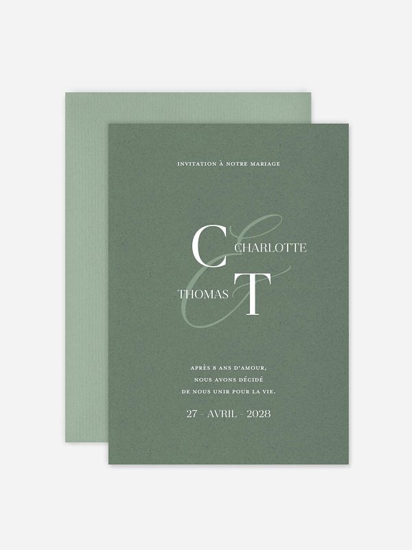 Faire-part de mariage Elegant Love