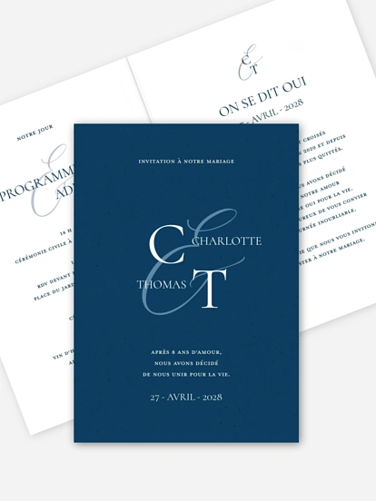 Faire-part de mariage Elegant Love