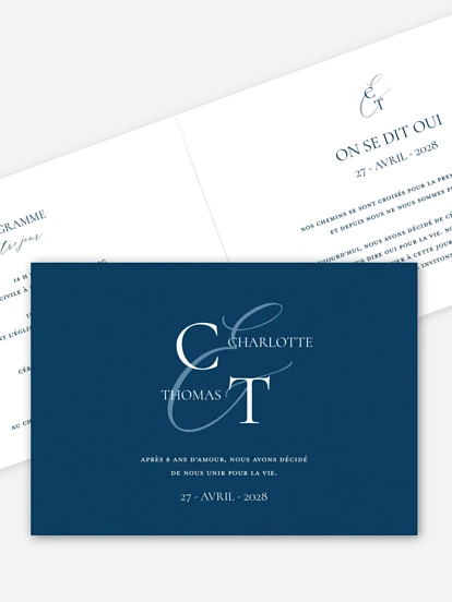 Faire-part de mariage Elegant Love