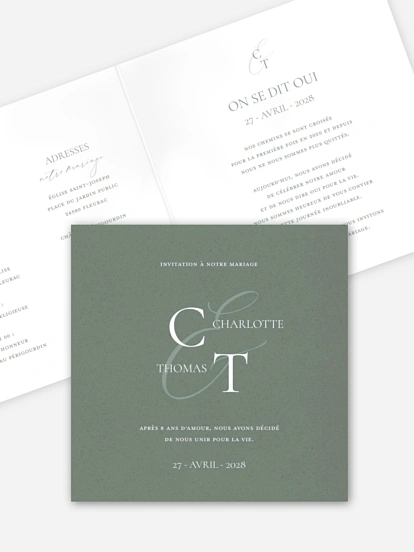 Faire-part de mariage Elegant Love