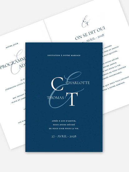 Faire-part de mariage Elegant Love