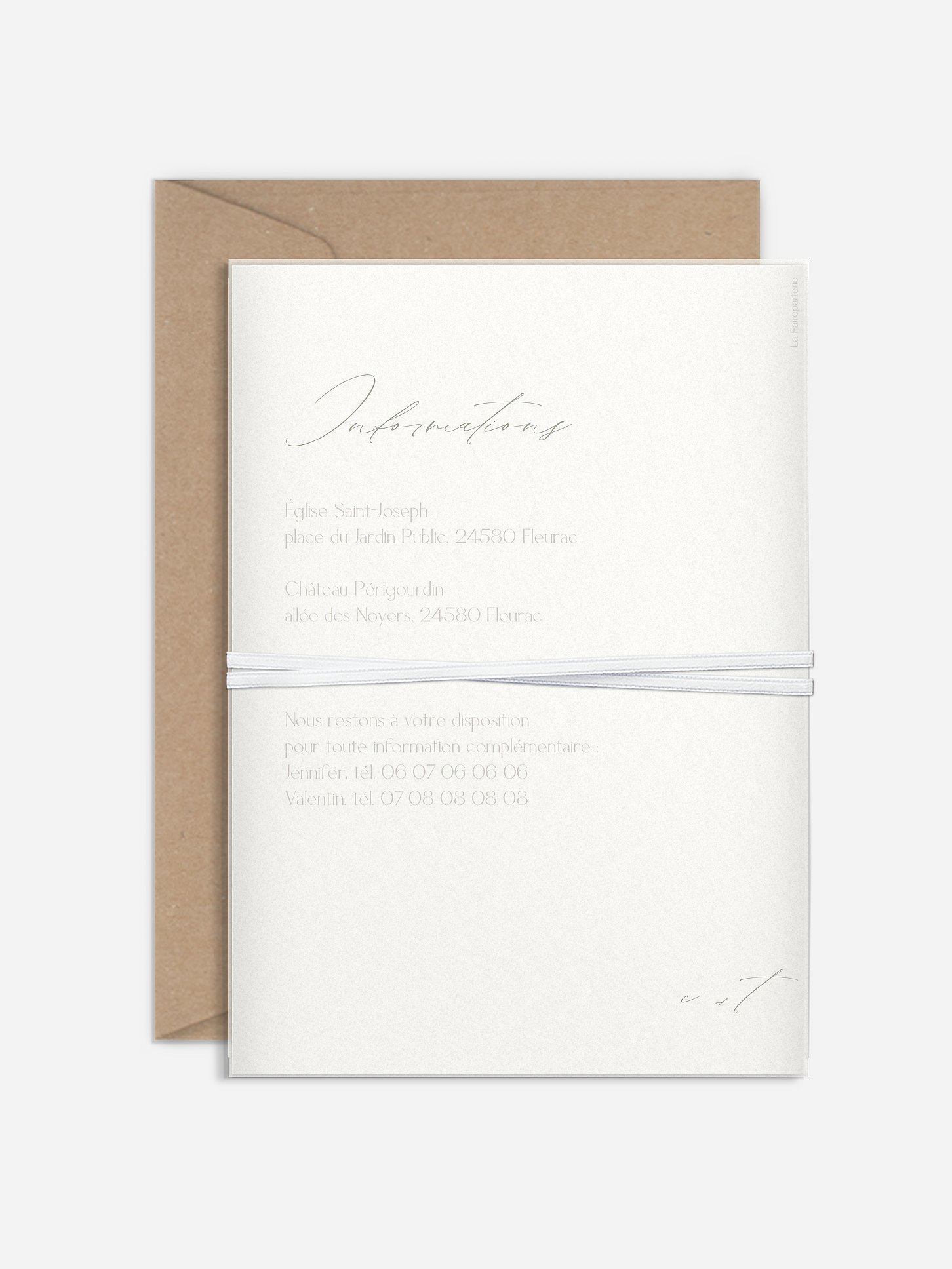 Faire-part de mariage Brin d'oliviers
