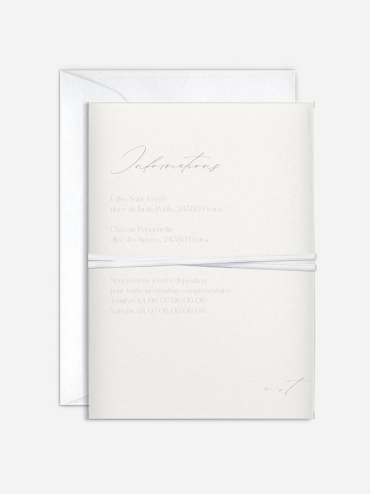 Faire-part de mariage Brin d'oliviers