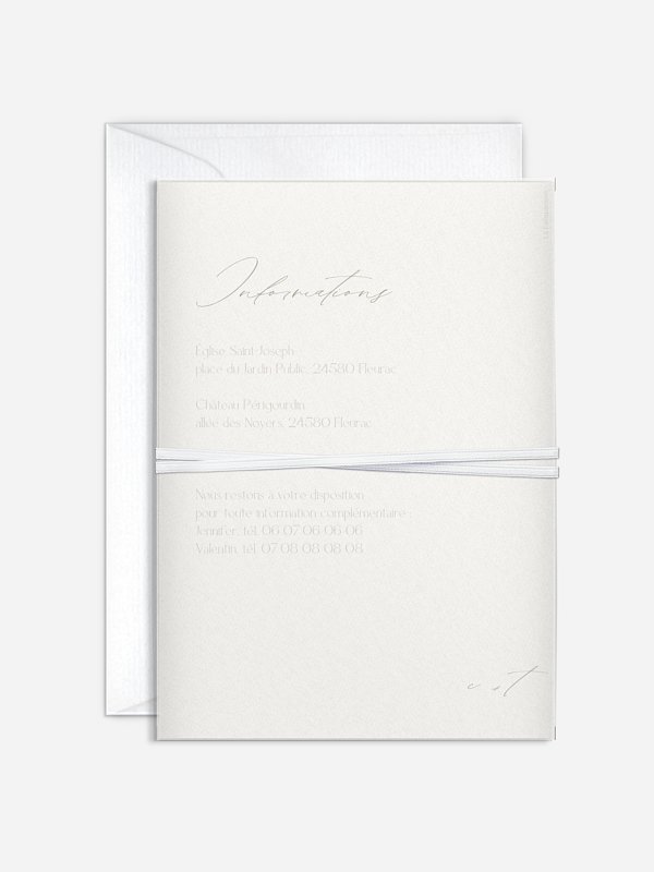 Faire-part de mariage Brin d'oliviers