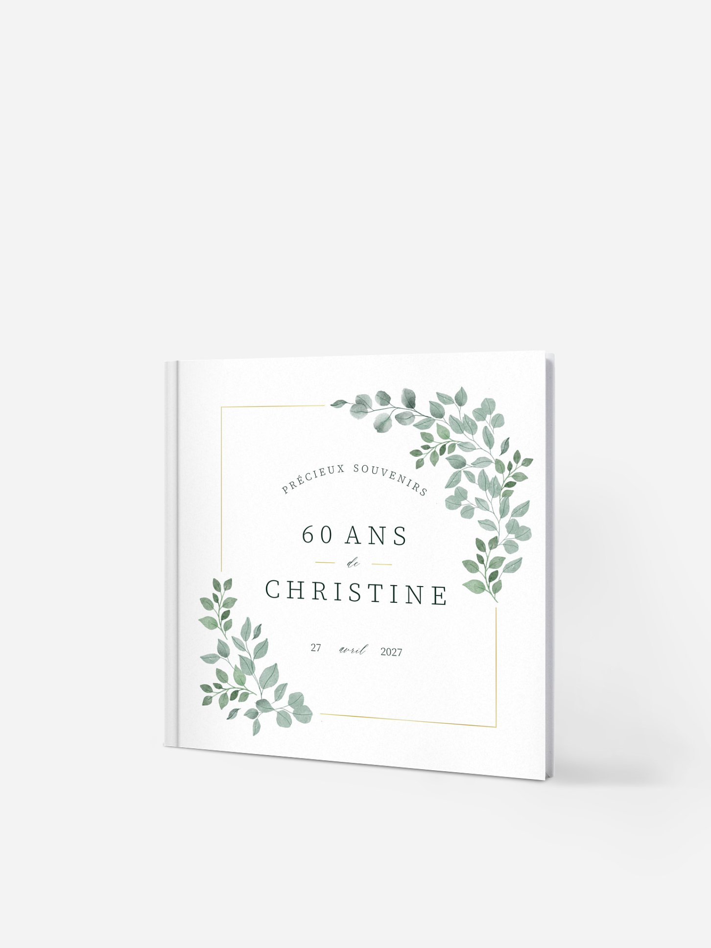 Livre d'or anniversaire Greenery Garden