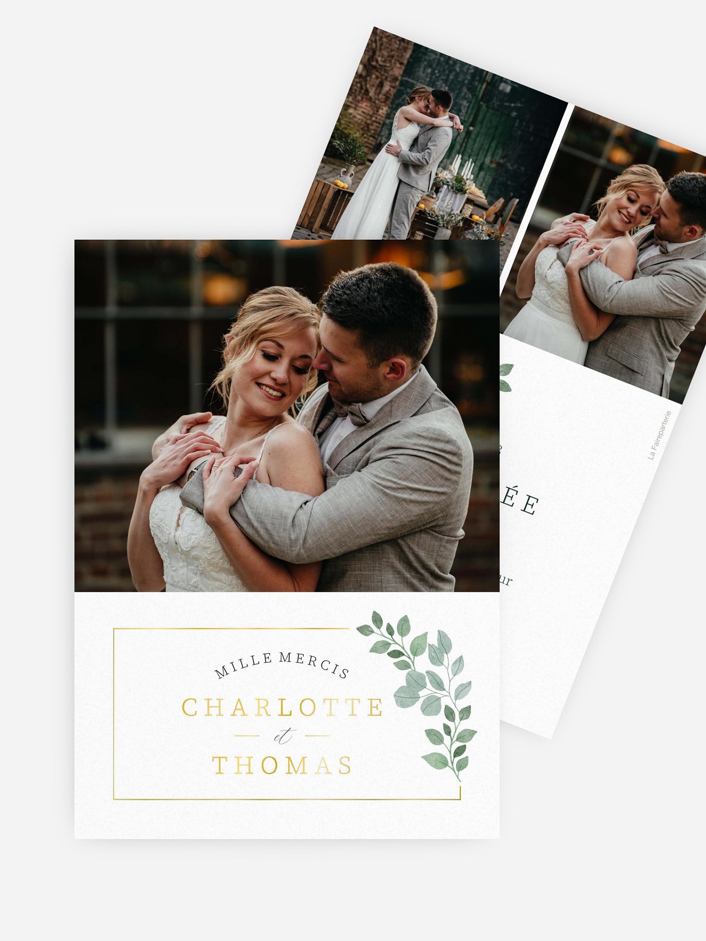 Carte de remerciements Greenery Garden