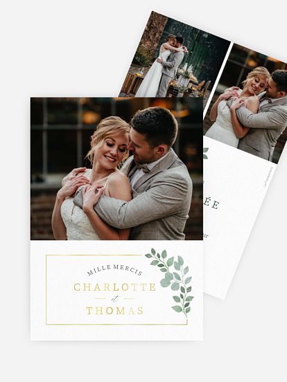 Carte de remerciements Greenery Garden