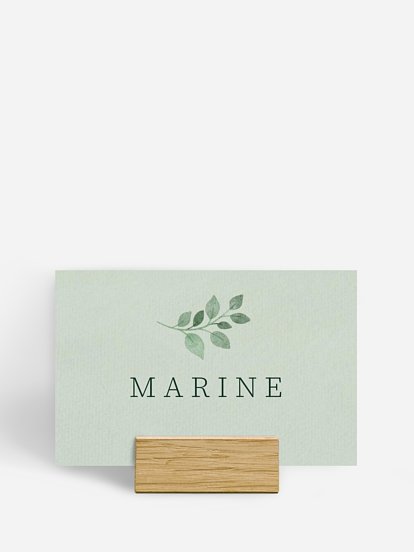Marque-place mariage Greenery Garden
