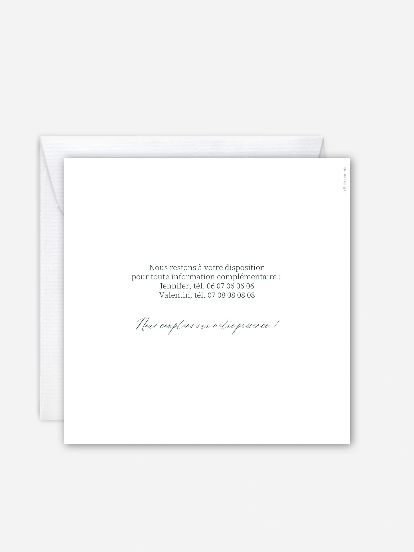 Faire-part de mariage Greenery Garden