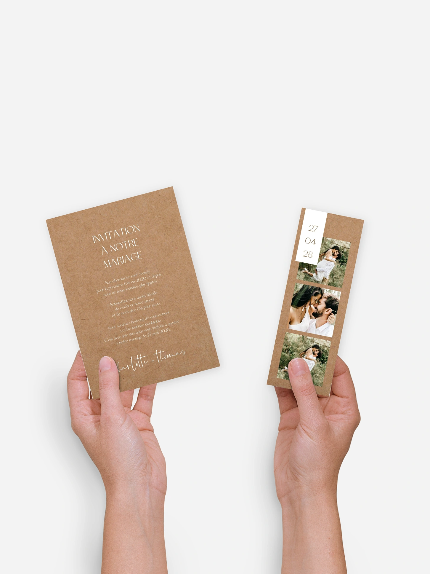 Faire-part de mariage Promesse moderne