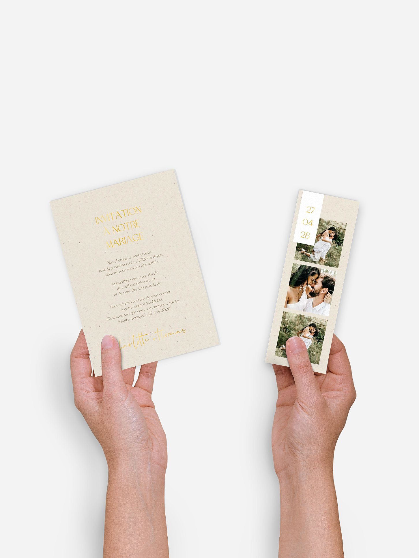 Faire-part de mariage Promesse moderne