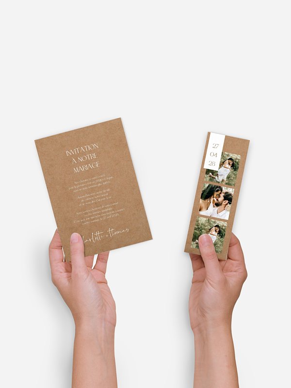 Faire-part de mariage Promesse moderne