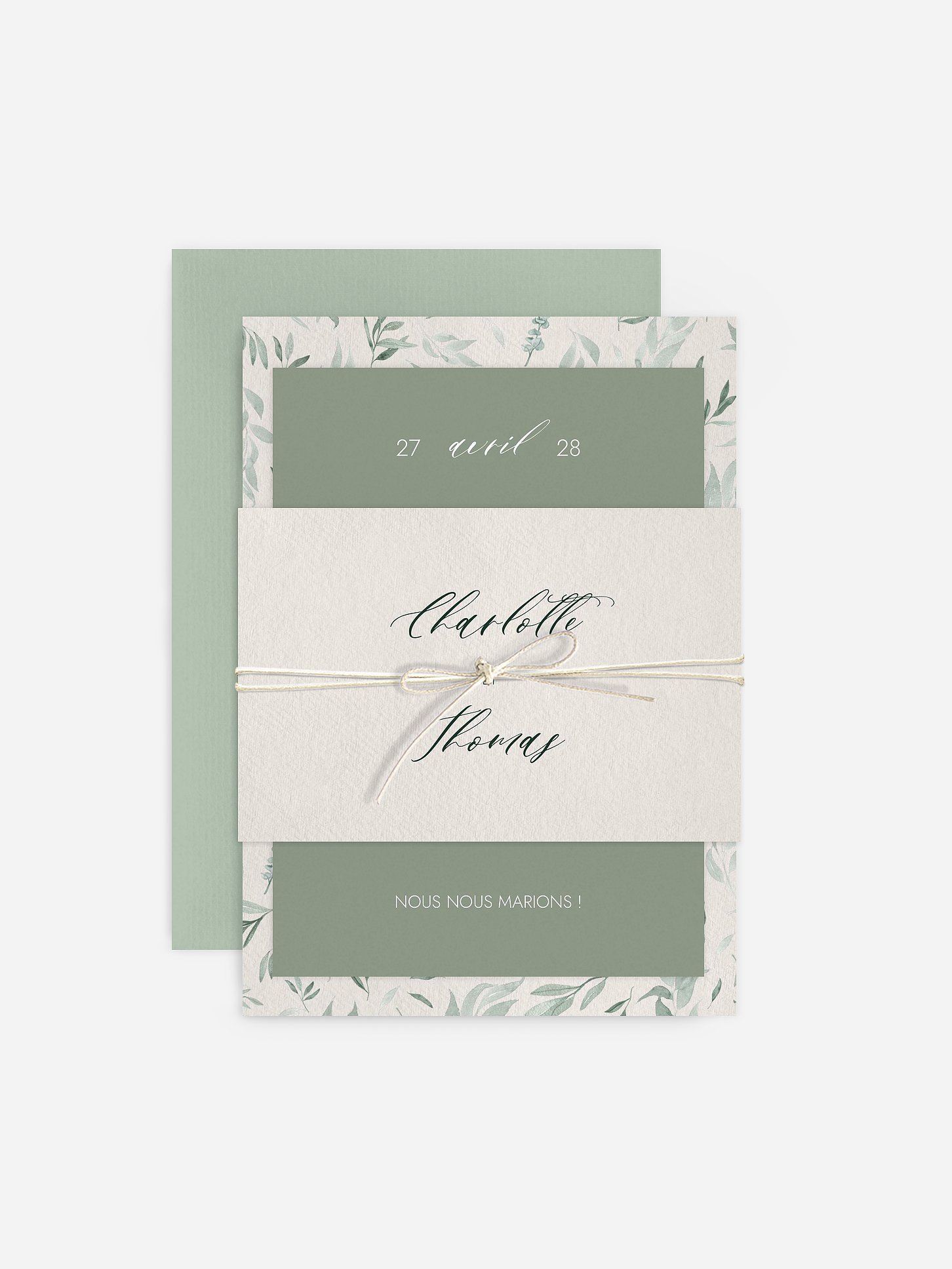 Faire-part de mariage Garden Romance