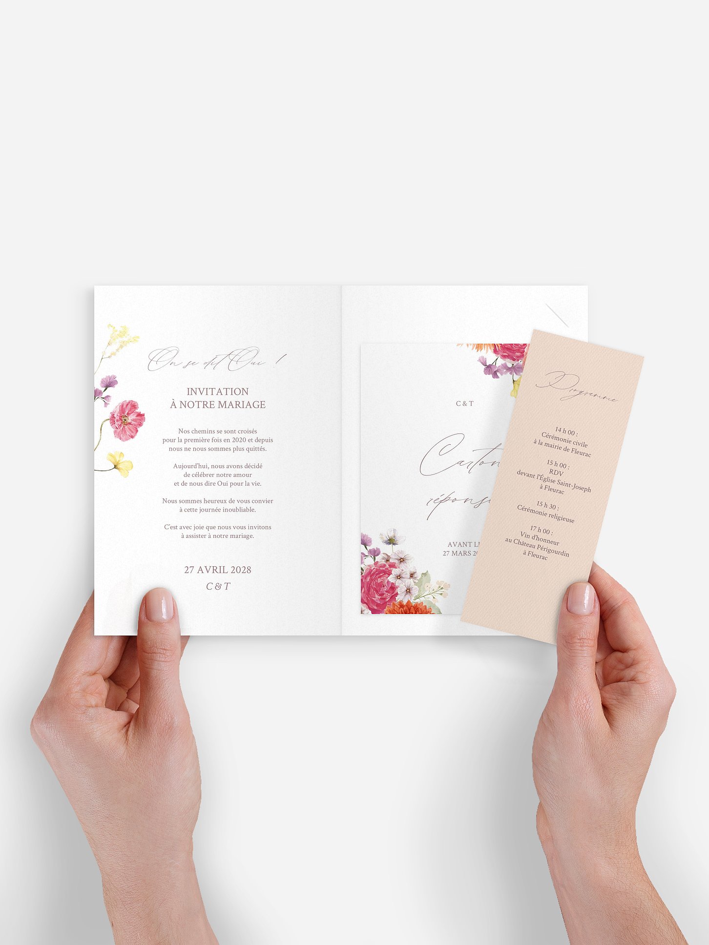 Faire-part de mariage Summer Flowers