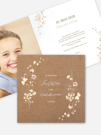 Invitation communion Promesse fleurie