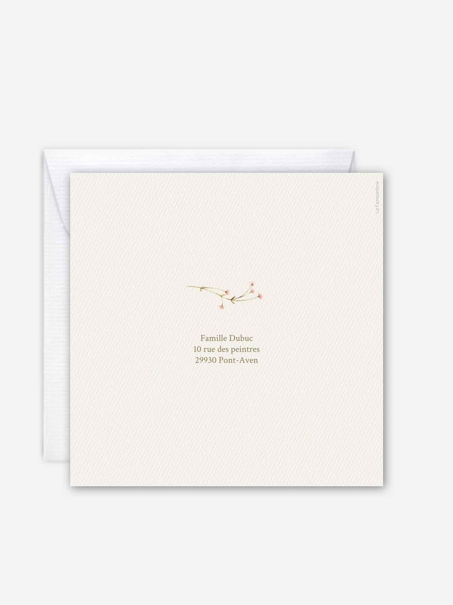 Faire-part naissance Promesse fleurie