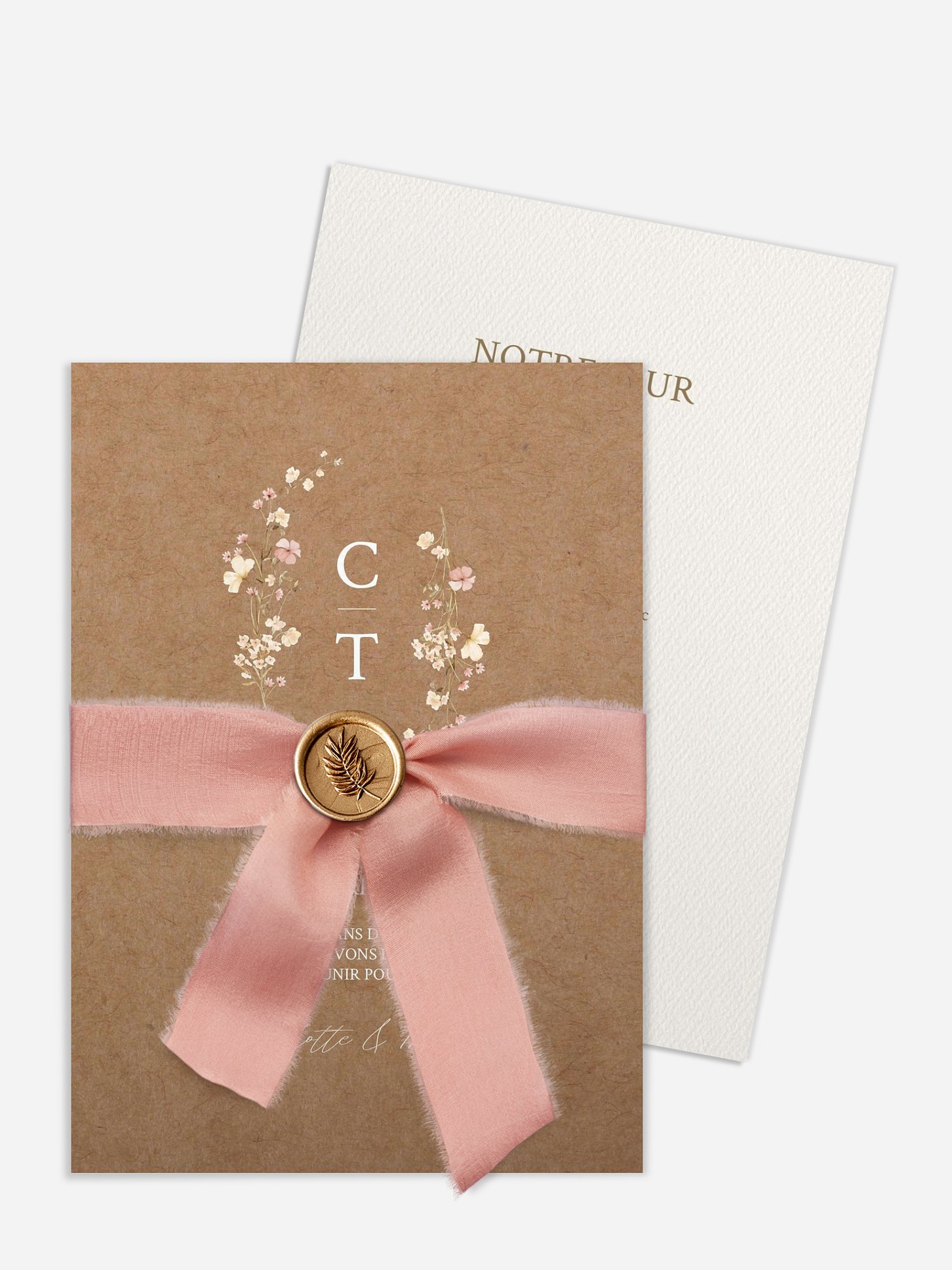 Faire-part de mariage Promesse fleurie