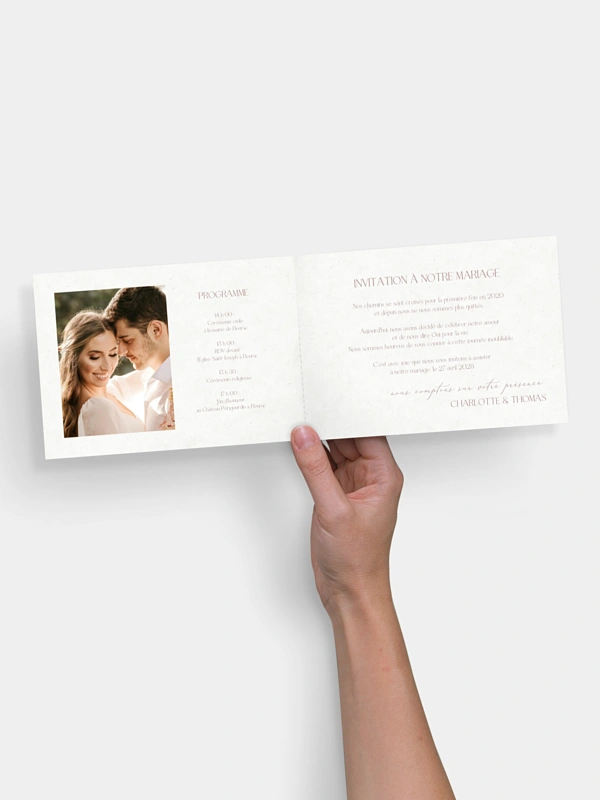 Faire-part de mariage Notre Oui