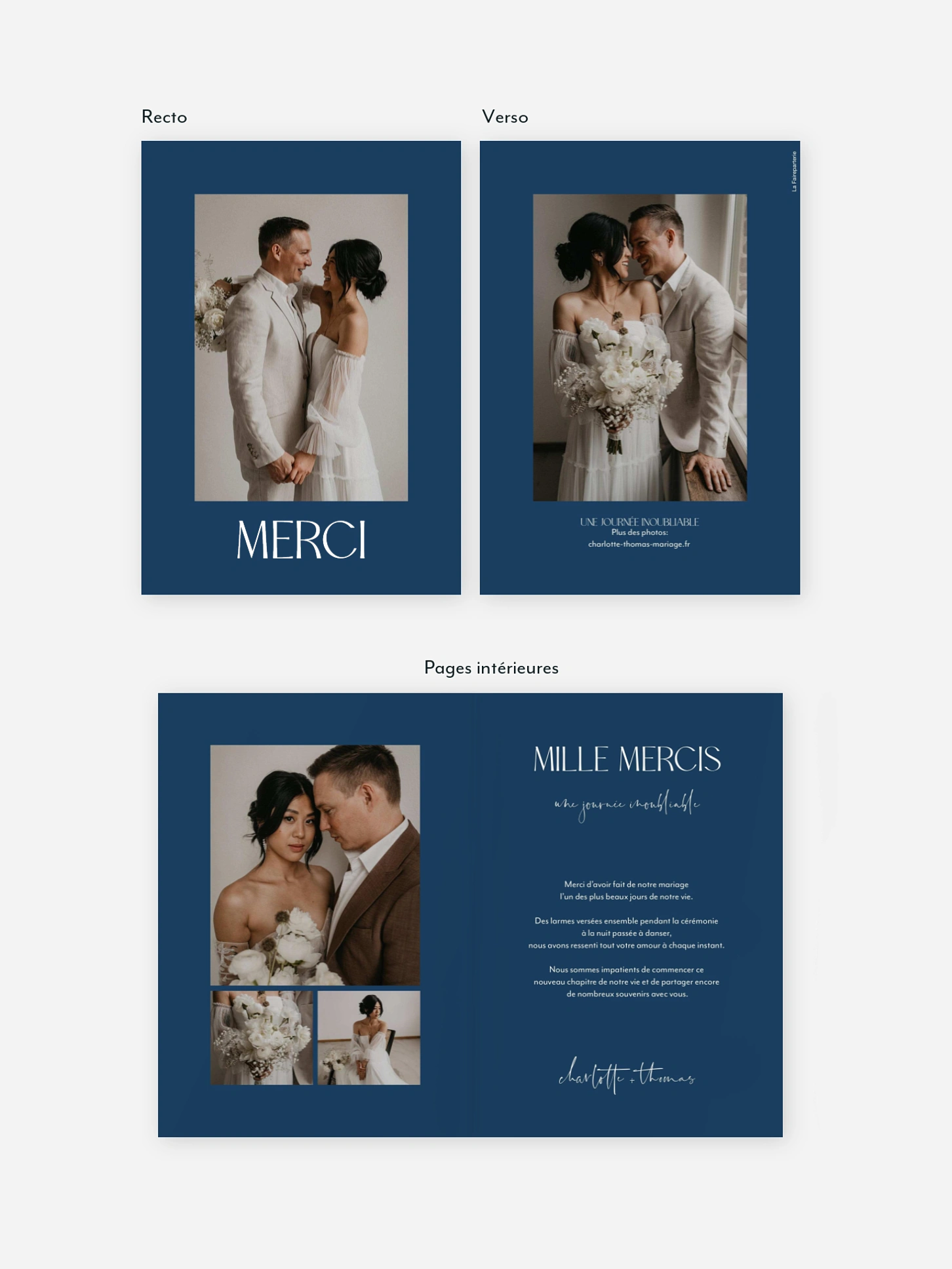 Carte de remerciements The Big Day