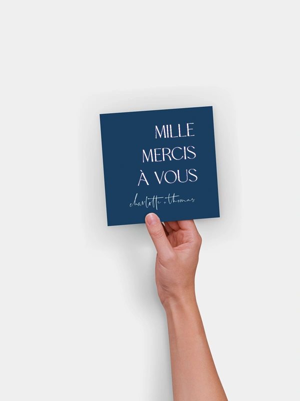 Carte de remerciements The Big Day