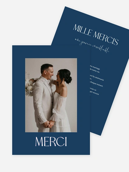 Carte de remerciements The Big Day